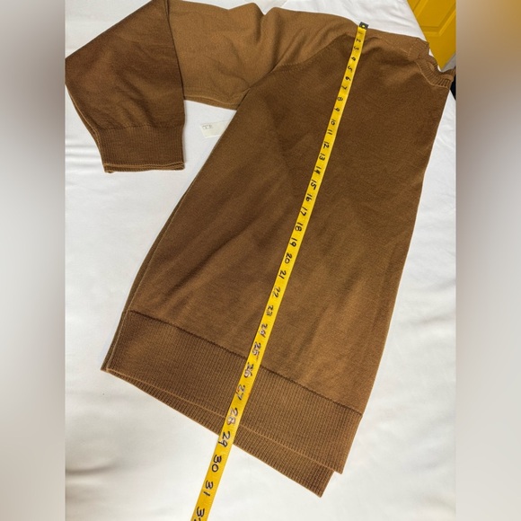 PARIS SUNDAY Men's brown 100% Fine Merino Wool crew neck Sweater size XXL - Picture 2 of 13